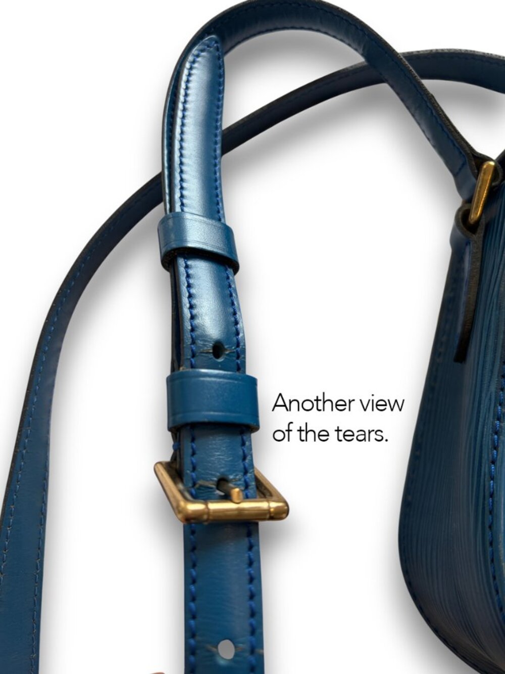 Vtg. Louis Vuitton Saint Cloud PM Shoulder/Crossbody Bag,Toledo Blue Epi Leather - Picture 8 of 12